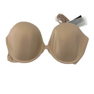Natori Plunge Strapless Convertible Bra Size 34DDD Style 729229 Color Cafe